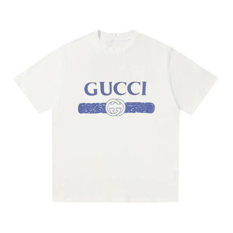 GUCCI Kaos Logo Seri Huruf, Unisex, COD '"    '"  G-203