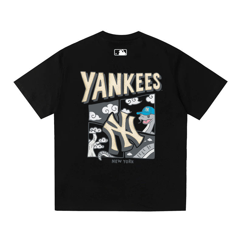 MLB Kaos Logo Seri Huruf, Unisex '"COD '" M-224 Ada 3 Pilihan Warna