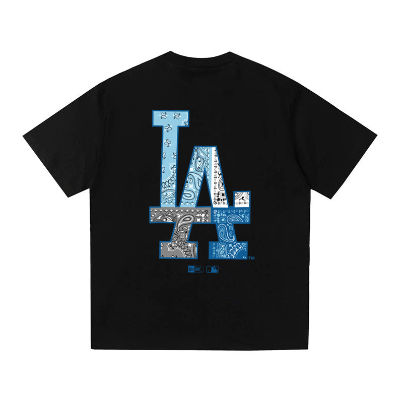 MLB Kaos Logo Seri Huruf, Unisex '"COD '" M-222 Ada 3 Pilihan Warna