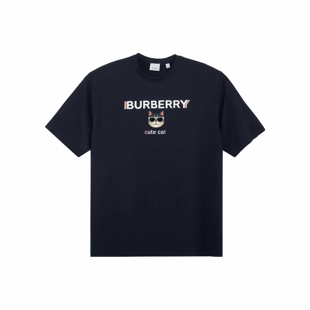 Burberry Kaos Logo Seri Huruf, Unisex, COD '"B-19