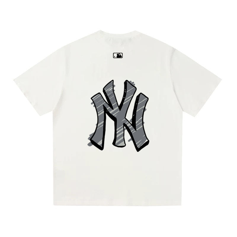 MLB Kaos Logo Seri Huruf, Unisex '"COD '" M-225 Ada 3 Pilihan Warna
