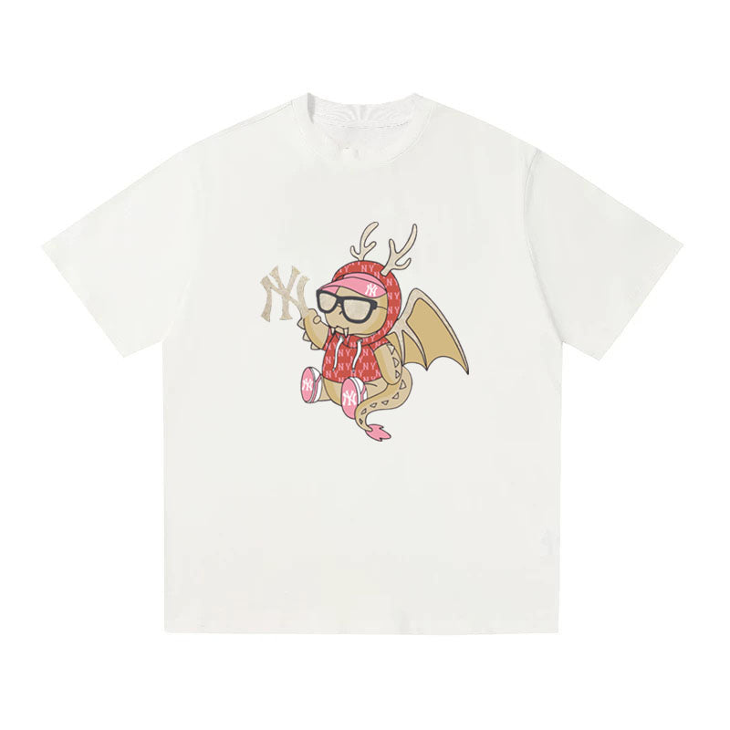 MLB Kaos Logo Seri Huruf, Unisex '"COD '" M-227 Ada 3 Pilihan Warna