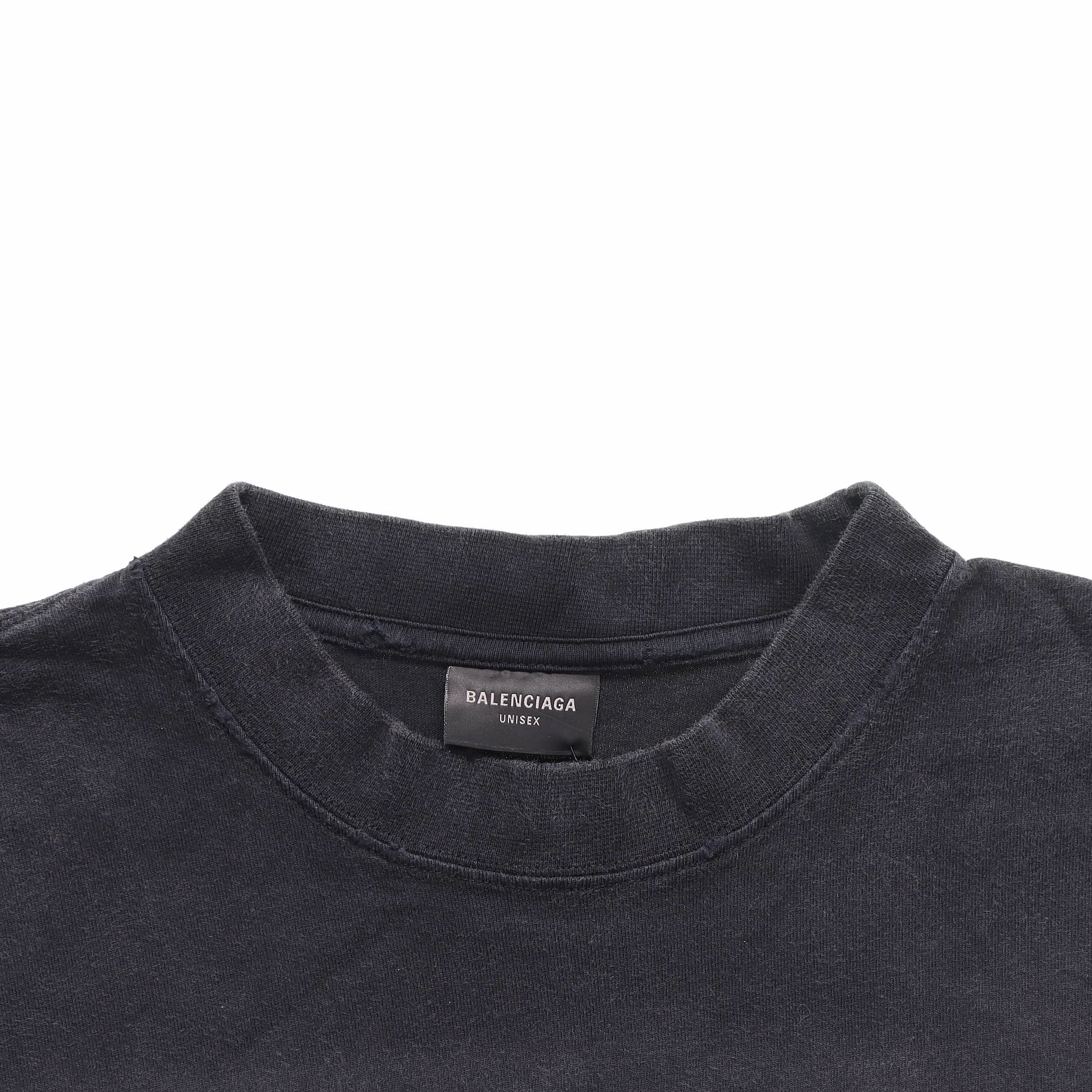 Kaos Pendek Balenciaga dengan Motif Gambar/Cetak, Cocok untuk Pria dan Wanita -BL-14