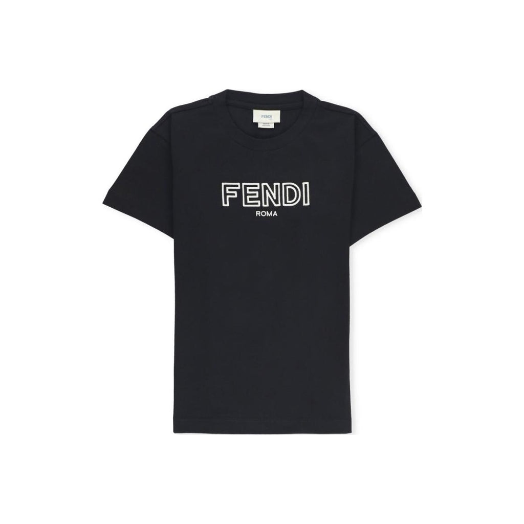 Kaos Pendek FENDI dengan Motif Gambar/Cetak, Cocok untuk Pria dan WanitaF-35