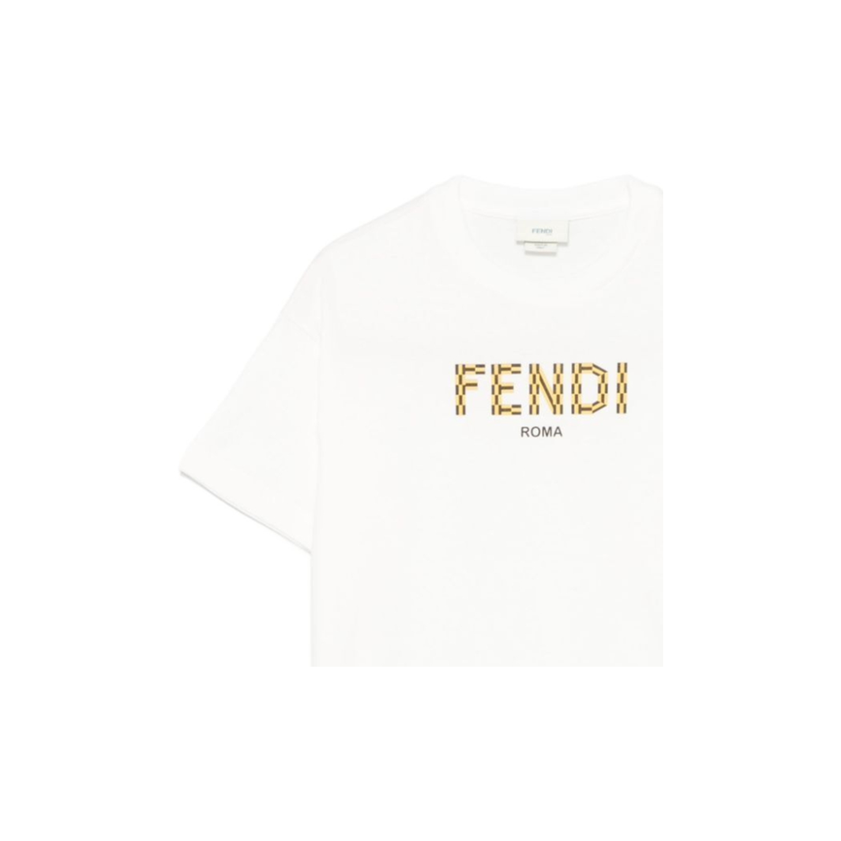 Kaos Pendek FENDI dengan Motif Gambar/Cetak, Cocok untuk Pria dan WanitaF-33