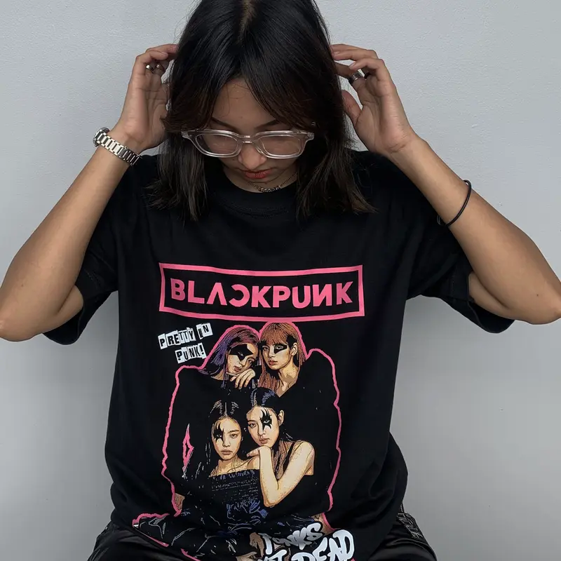 BLACKPINK Kaos Logo Seri Huruf, Unisex '"COD '" BP-201