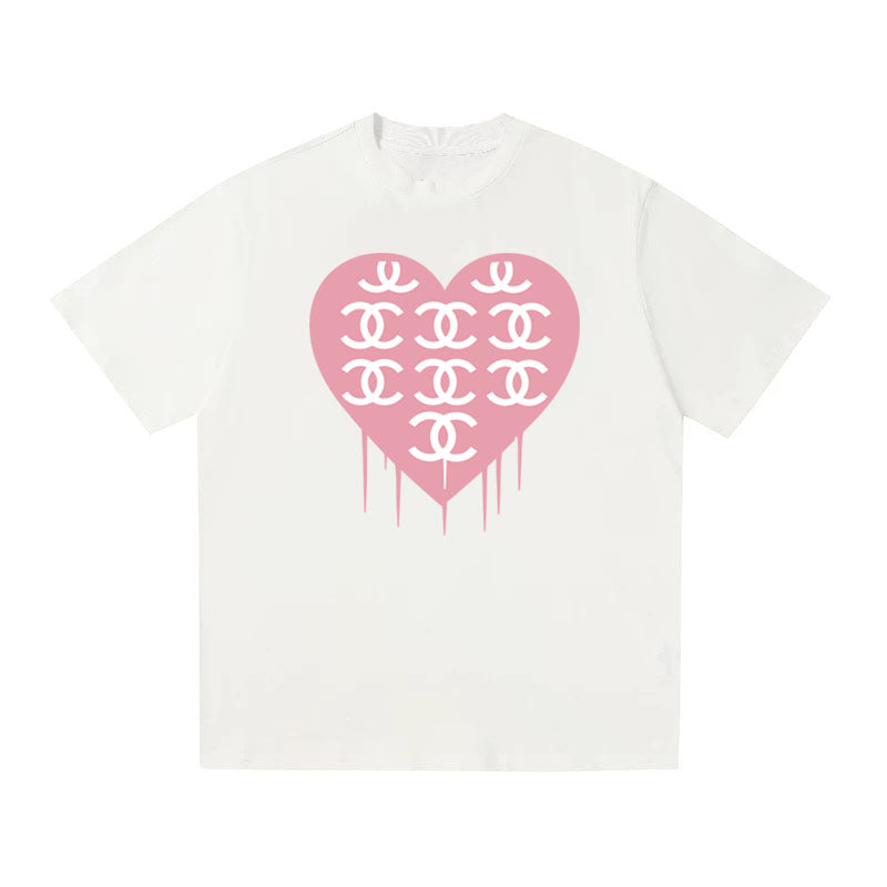 CHANEL Kaos Logo Seri Huruf, Unisex '"COD '"  CH-201
