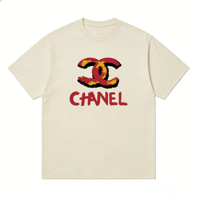 CHANEL Kaos Logo Seri Huruf, Unisex '"COD '"  CH-200