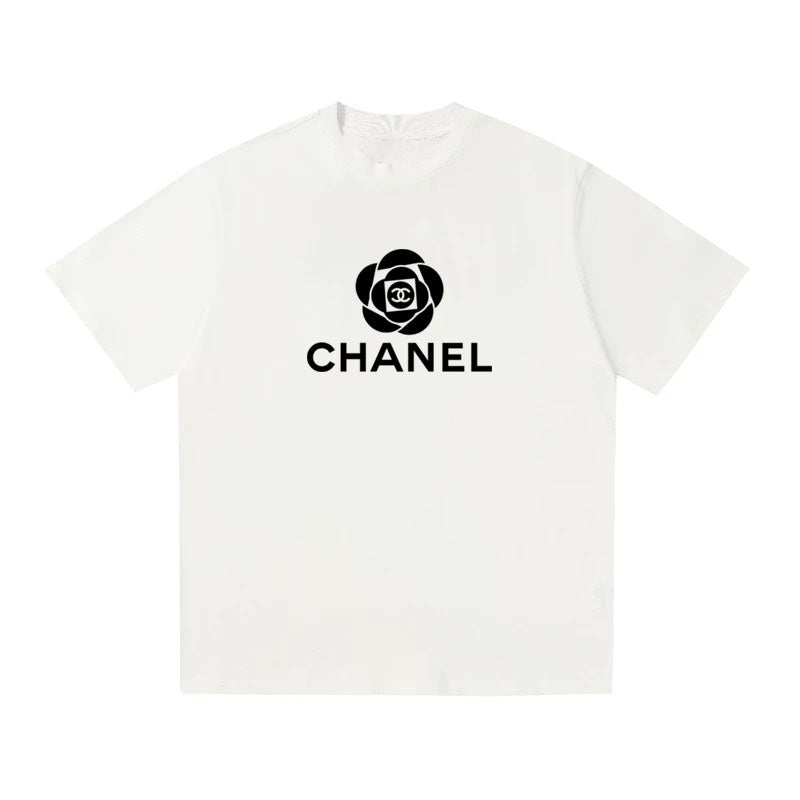 CHANEL Kaos Logo Seri Huruf, Unisex '"COD '"  CH-202