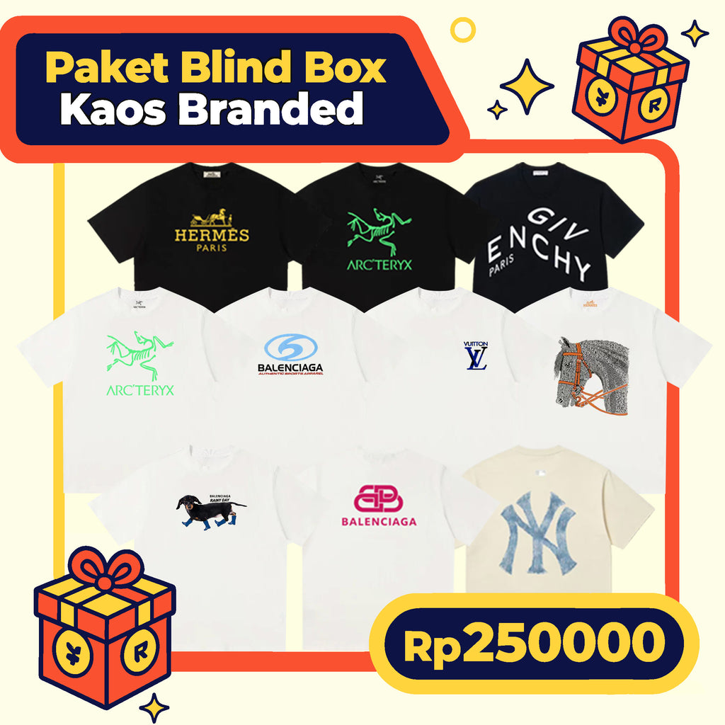 🔥 Kotak Misteri Kaos Mewah | 100% Katun Premium