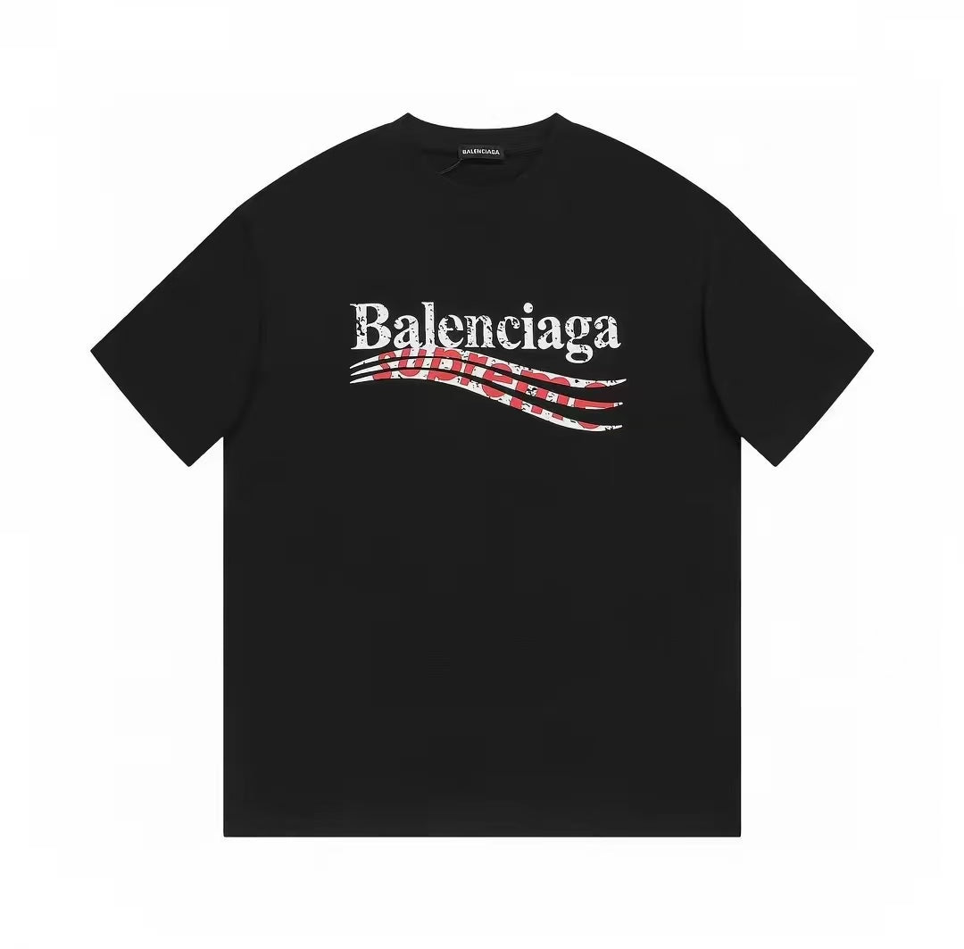 BALENCIAGA Kaos Logo Seri Huruf, Unisex '"COD '"  BA-18