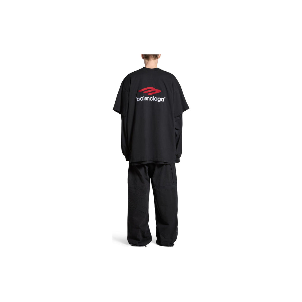 Kaos Pendek Balenciaga dengan Motif Gambar/Cetak, Cocok untuk Pria dan Wanita -BL-29