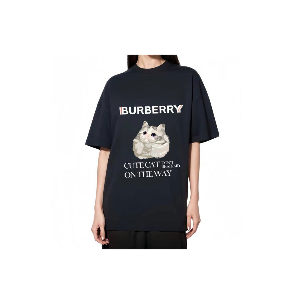 Burberry Kaos Logo Seri Huruf, Unisex, COD '"B-27