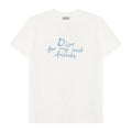 Kaos Pendek DIOR dengan Motif Gambar/Cetak, Cocok untuk Pria dan Wanita  -D-01