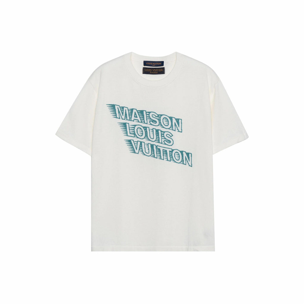 LV Kaos Logo Seri Huruf, Unisex, COD '-L-12