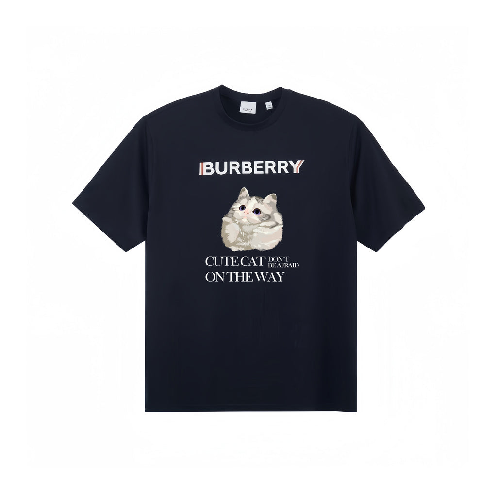 Burberry Kaos Logo Seri Huruf, Unisex, COD '"B-27