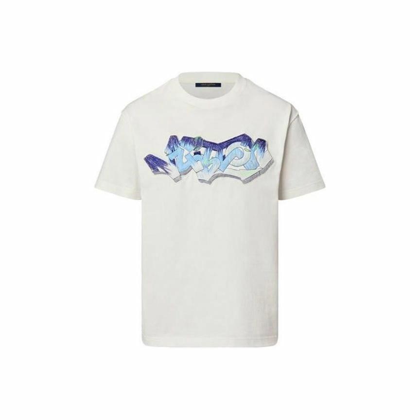 LV Kaos Logo Seri Huruf, Unisex, COD '-L-11