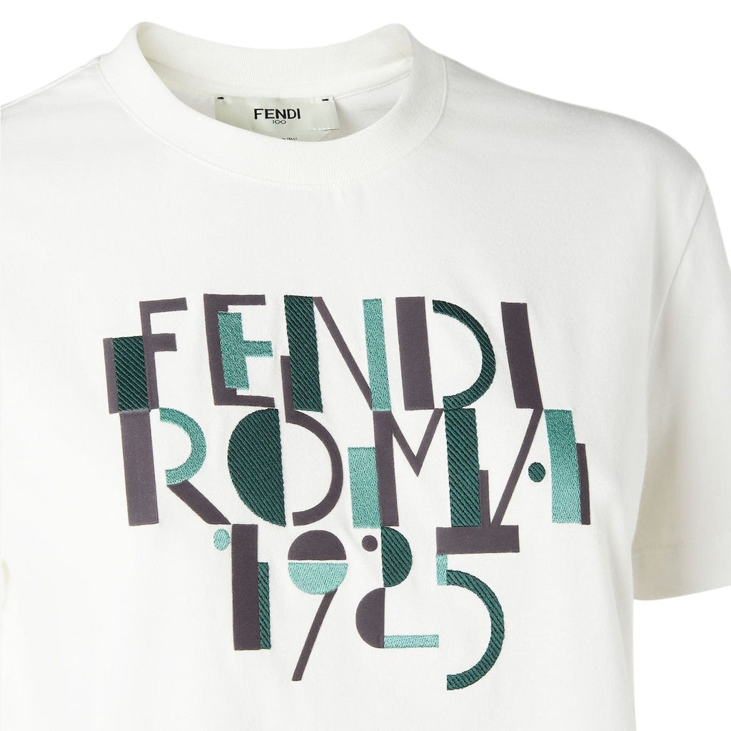 Kaos Pendek FENDI dengan Motif Gambar/Cetak, Cocok untuk Pria dan WanitaF-27