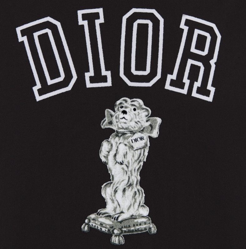 Kaos Pendek DIOR dengan Motif Gambar/Cetak, Cocok untuk Pria dan Wanita  -D-03