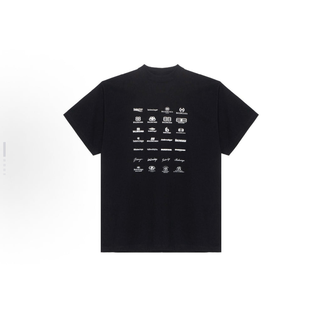 BALENCIAGA Kaos Logo Seri Huruf, Unisex '"COD '"  BA-2