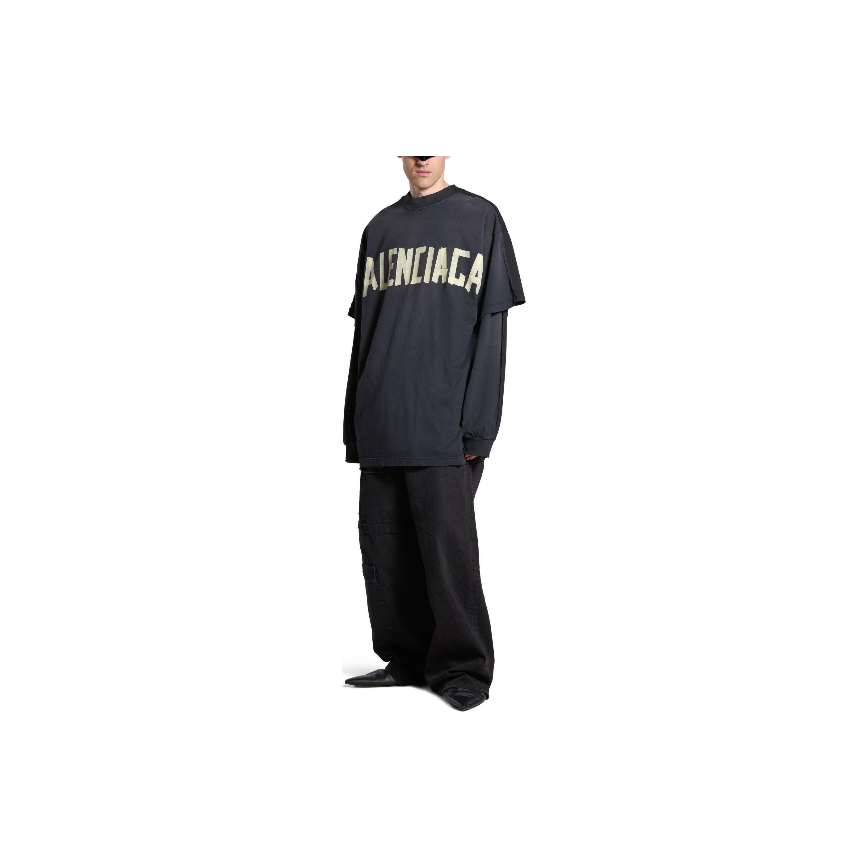 Kaos Pendek Balenciaga dengan Motif Gambar/Cetak, Cocok untuk Pria dan Wanita -BL-29