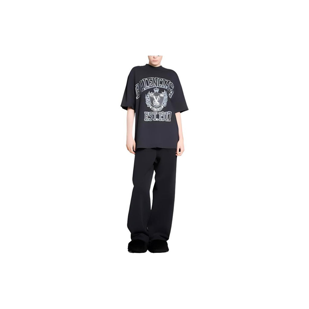 Kaos Pendek Balenciaga dengan Motif Gambar/Cetak, Cocok untuk Pria dan Wanita -BL-28