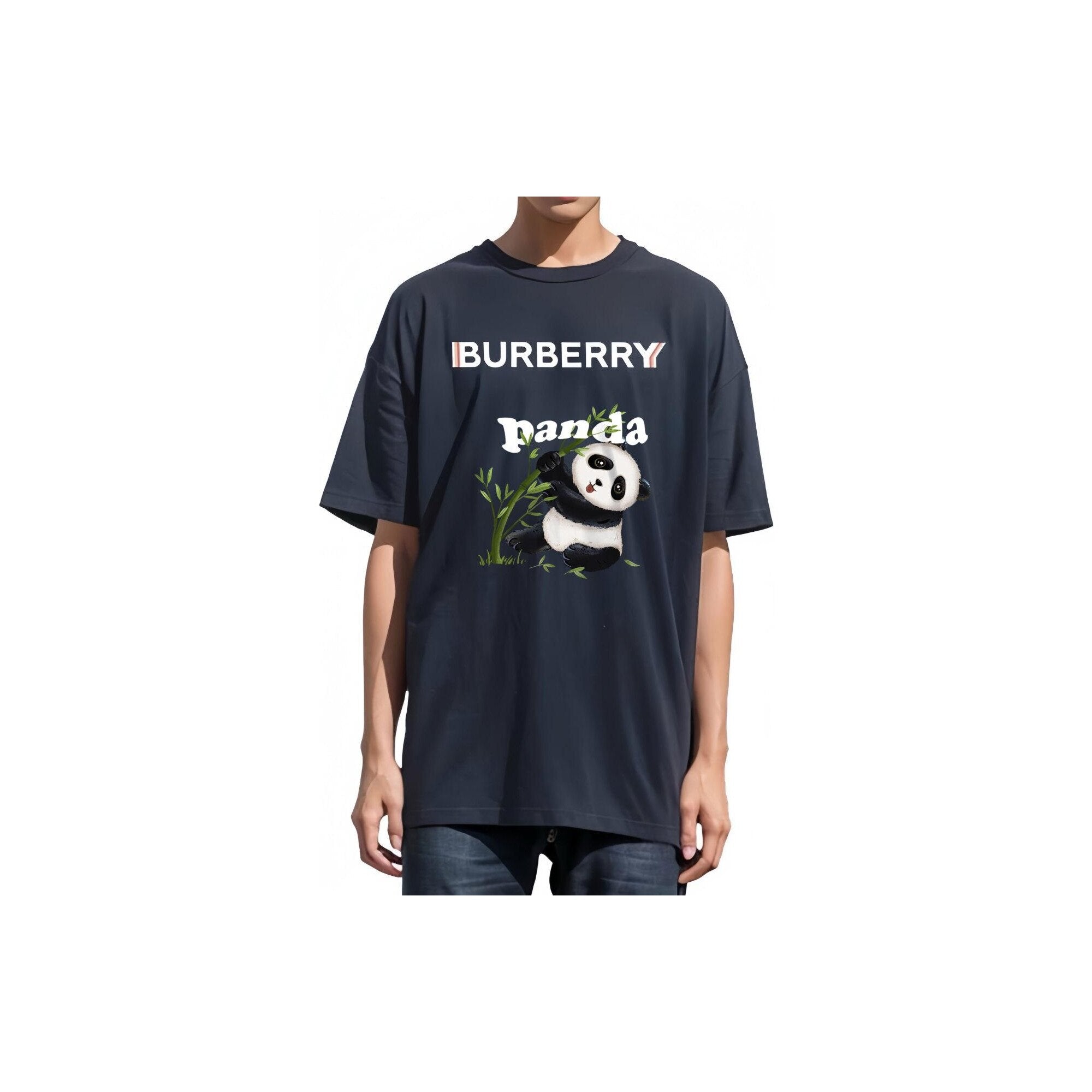 Burberry Kaos Logo Seri Huruf, Unisex, COD '"B-26