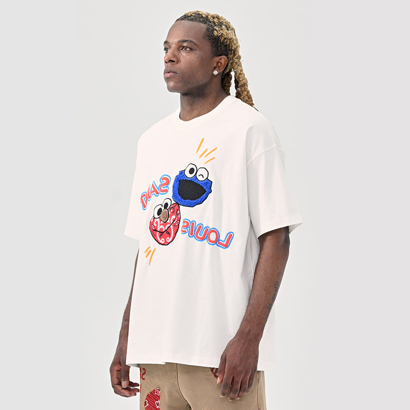 LV Kaos Logo Seri Huruf, Unisex, COD '-L-31