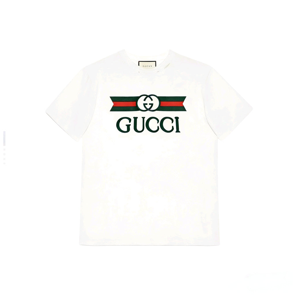 GUCCI Kaos Logo Seri Huruf, Unisex, COD '"    '"  GU10