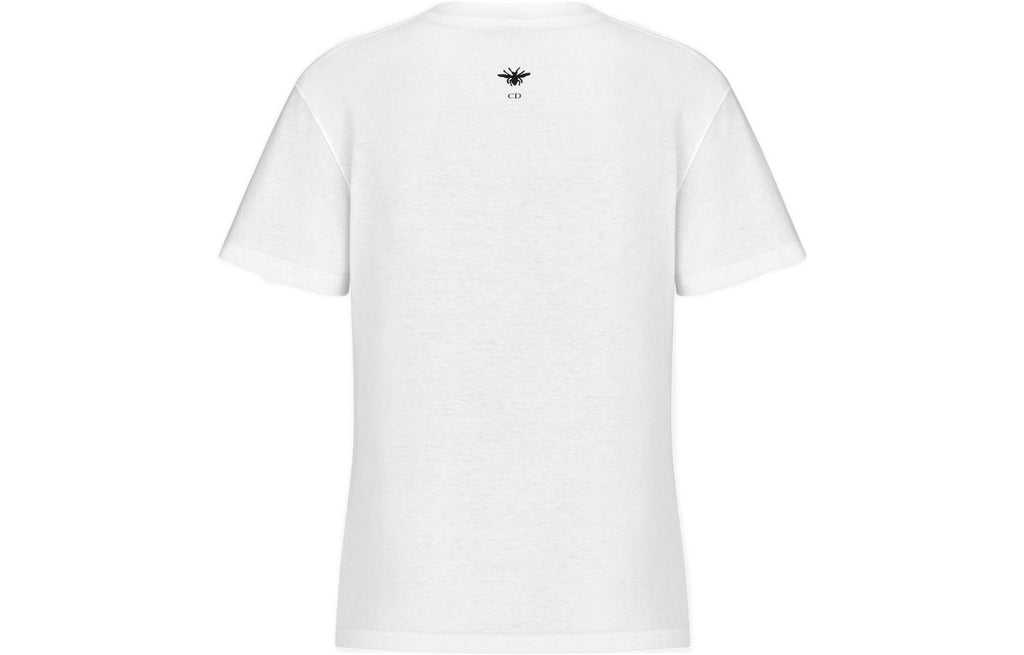 Kaos Pendek DIOR dengan Motif Gambar/Cetak, Cocok untuk Pria dan Wanita  -D-20