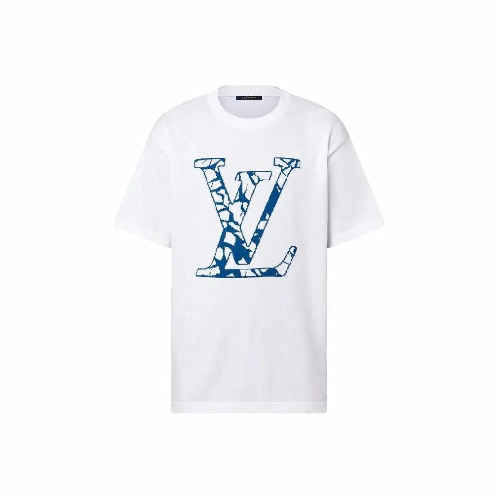LV Kaos Logo Seri Huruf, Unisex, COD '-L-17