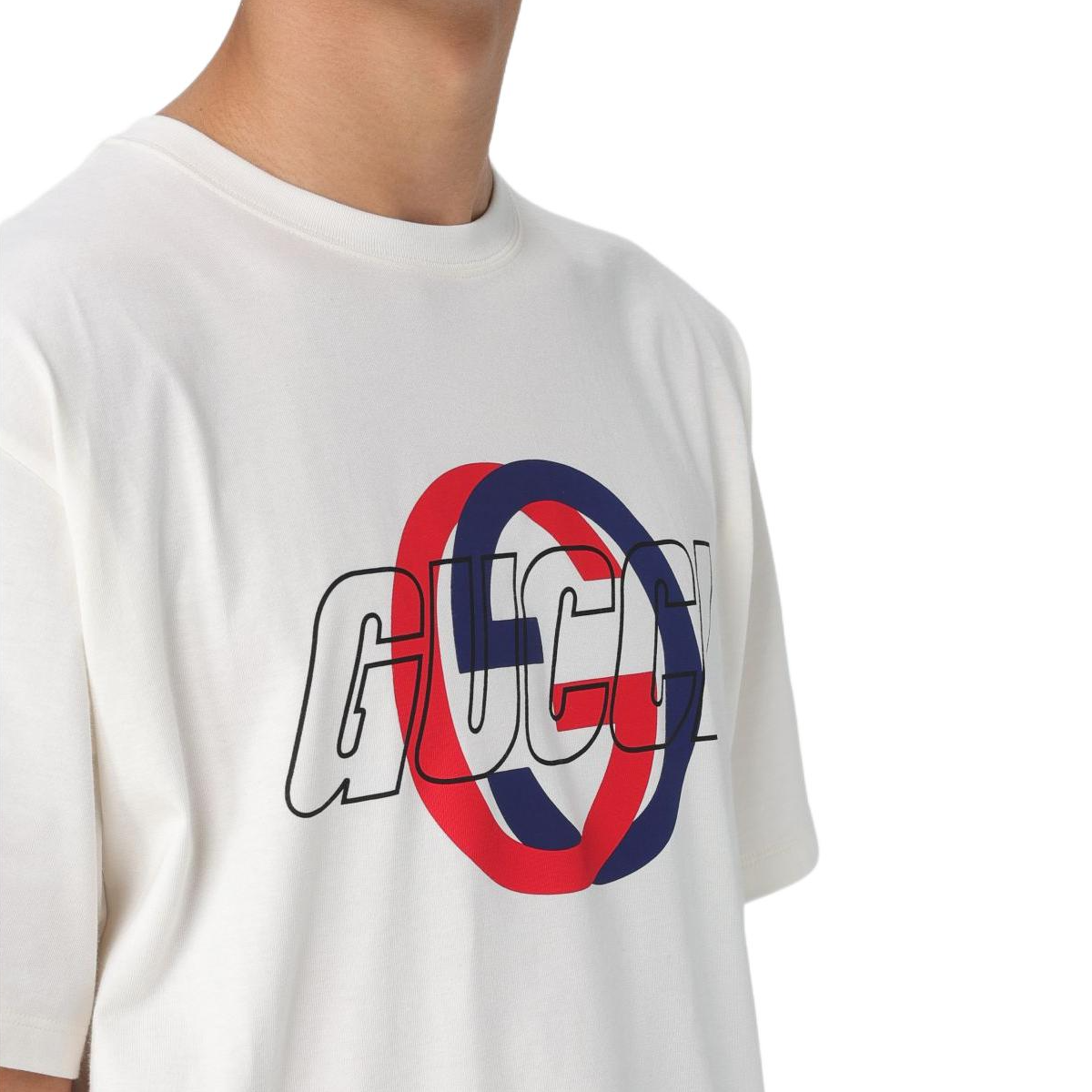 GUCCI Kaos Logo Seri Huruf, Unisex, COD '"    '"  G-41