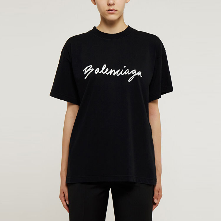 Kaos Pendek Balenciaga dengan Motif Gambar/Cetak, Cocok untuk Pria dan Wanita -BL-35