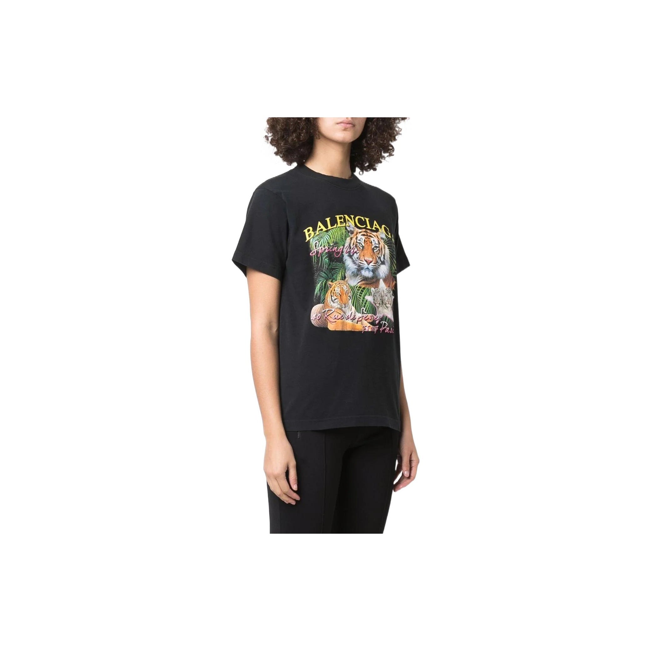 Kaos Pendek Balenciaga dengan Motif Gambar/Cetak, Cocok untuk Pria dan Wanita -BL-53