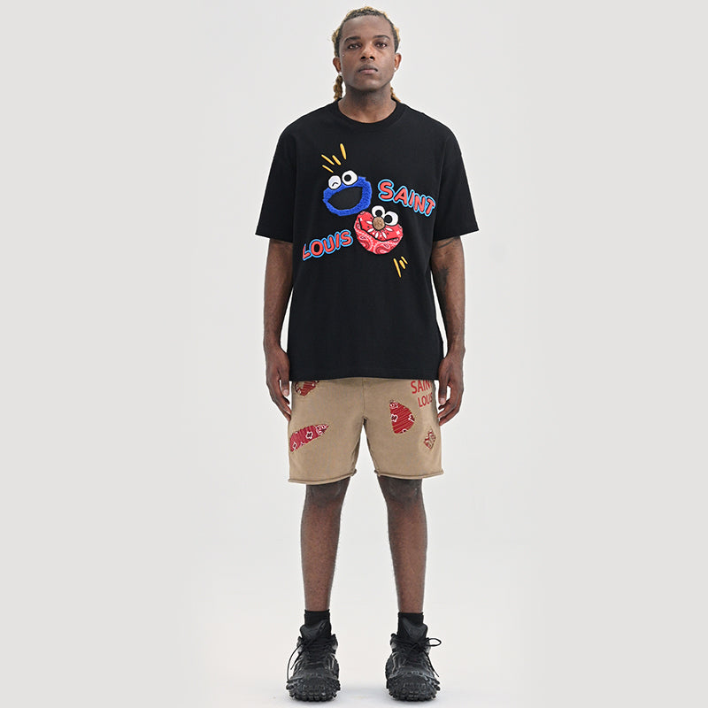 LV Kaos Logo Seri Huruf, Unisex, COD '-L-32