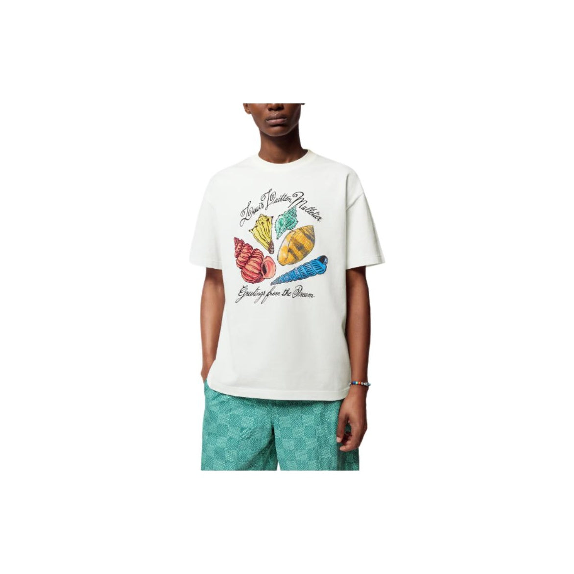 LV Kaos Logo Seri Huruf, Unisex, COD '-L-08