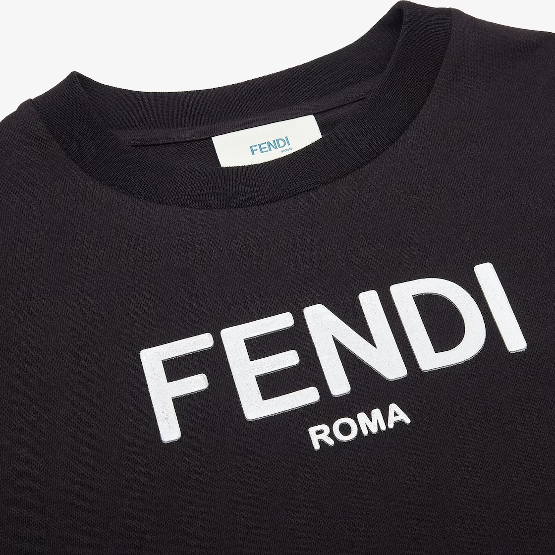 Kaos Pendek FENDI dengan Motif Gambar/Cetak, Cocok untuk Pria dan WanitaF-24