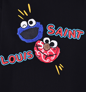 LV Kaos Logo Seri Huruf, Unisex, COD '-L-32