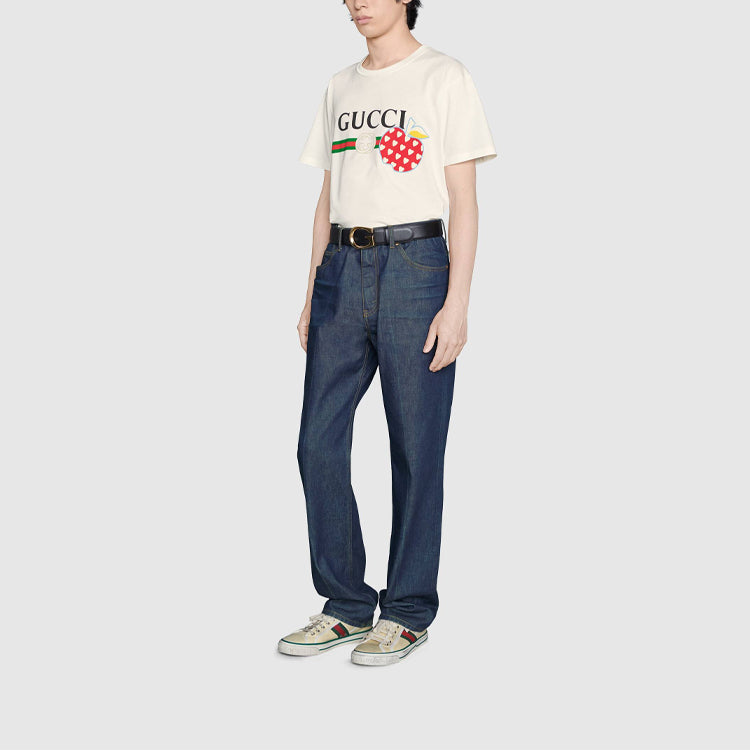 GUCCI Kaos Logo Seri Huruf, Unisex, COD '"    '"  G-23