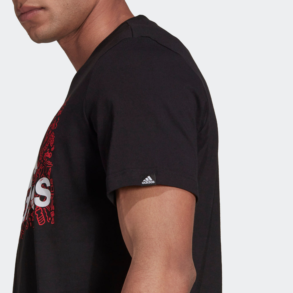 adidas Kaos Logo Seri Huruf, Unisex, COD '" AD-48