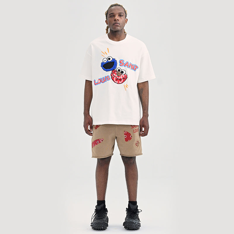 LV Kaos Logo Seri Huruf, Unisex, COD '-L-31