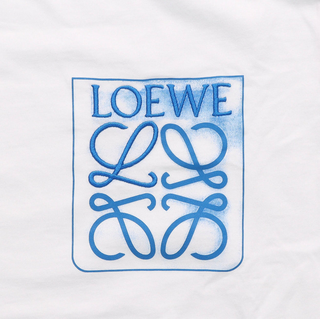 Kaos Pendek LOEWE dengan Motif Gambar/Cetak, Cocok untuk Pria dan Wanita -LE-03