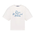Kaos Pendek DIOR dengan Motif Gambar/Cetak, Cocok untuk Pria dan Wanita  -D-22