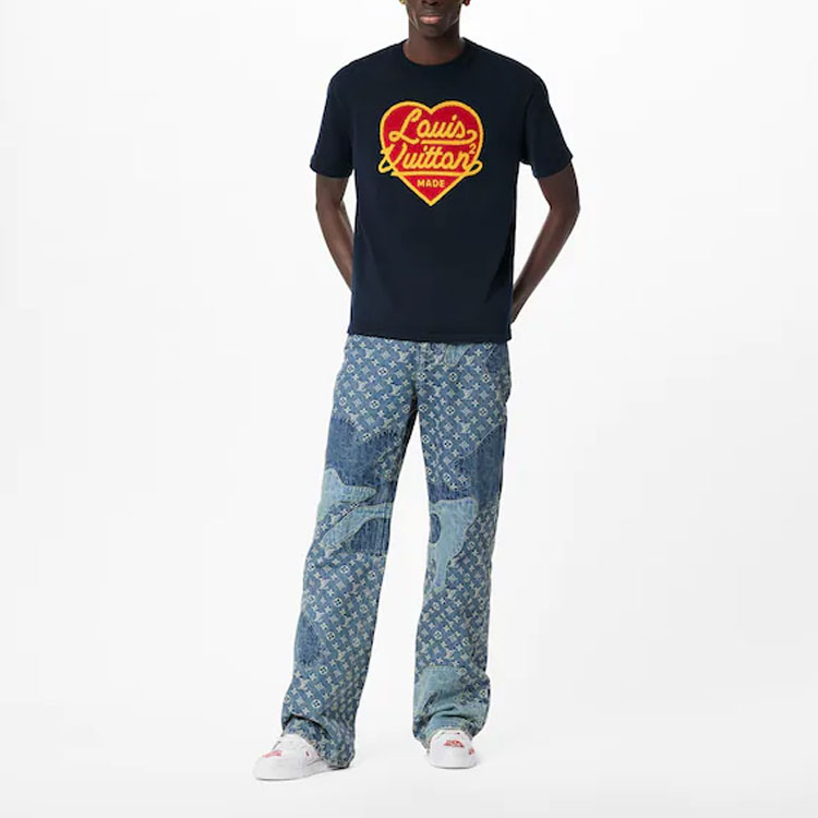 LV Kaos Logo Seri Huruf, Unisex, COD '-L-16