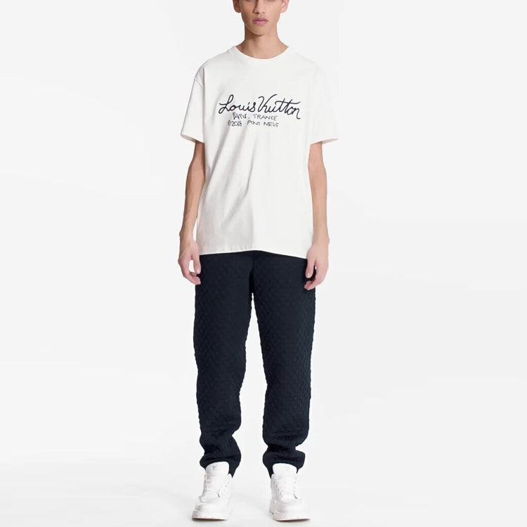 LV Kaos Logo Seri Huruf, Unisex, COD '-L-09