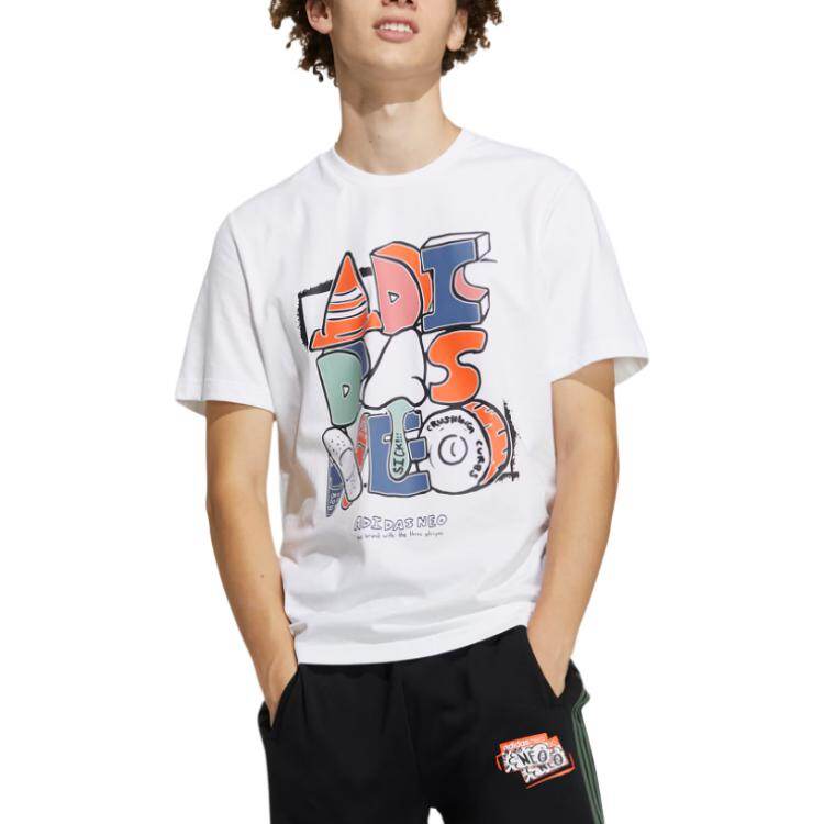 adidas Kaos Logo Seri Huruf, Unisex, COD '" AD-35