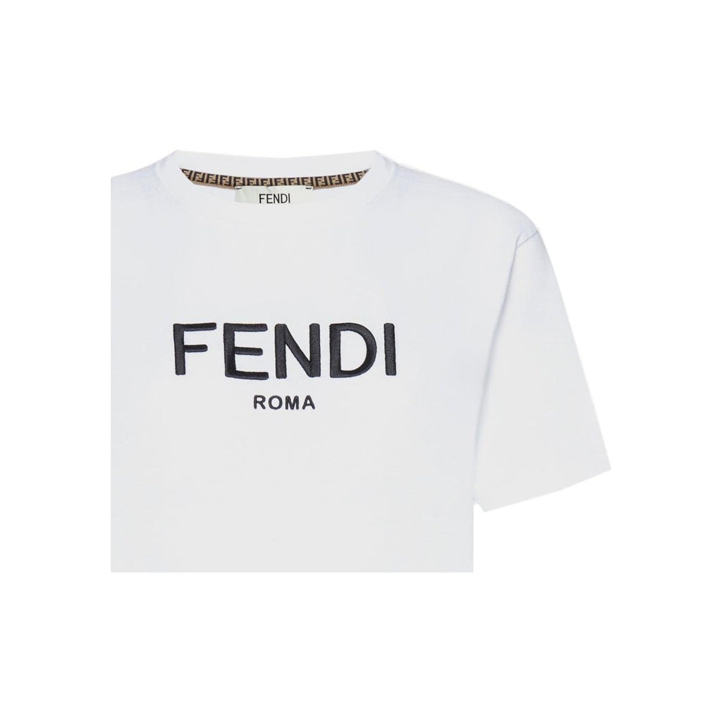 Kaos Pendek FENDI dengan Motif Gambar/Cetak, Cocok untuk Pria dan WanitaF-06