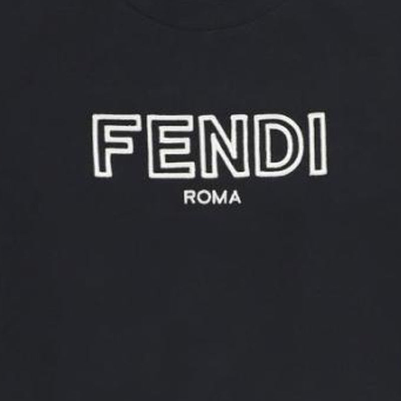 Kaos Pendek FENDI dengan Motif Gambar/Cetak, Cocok untuk Pria dan WanitaF-35