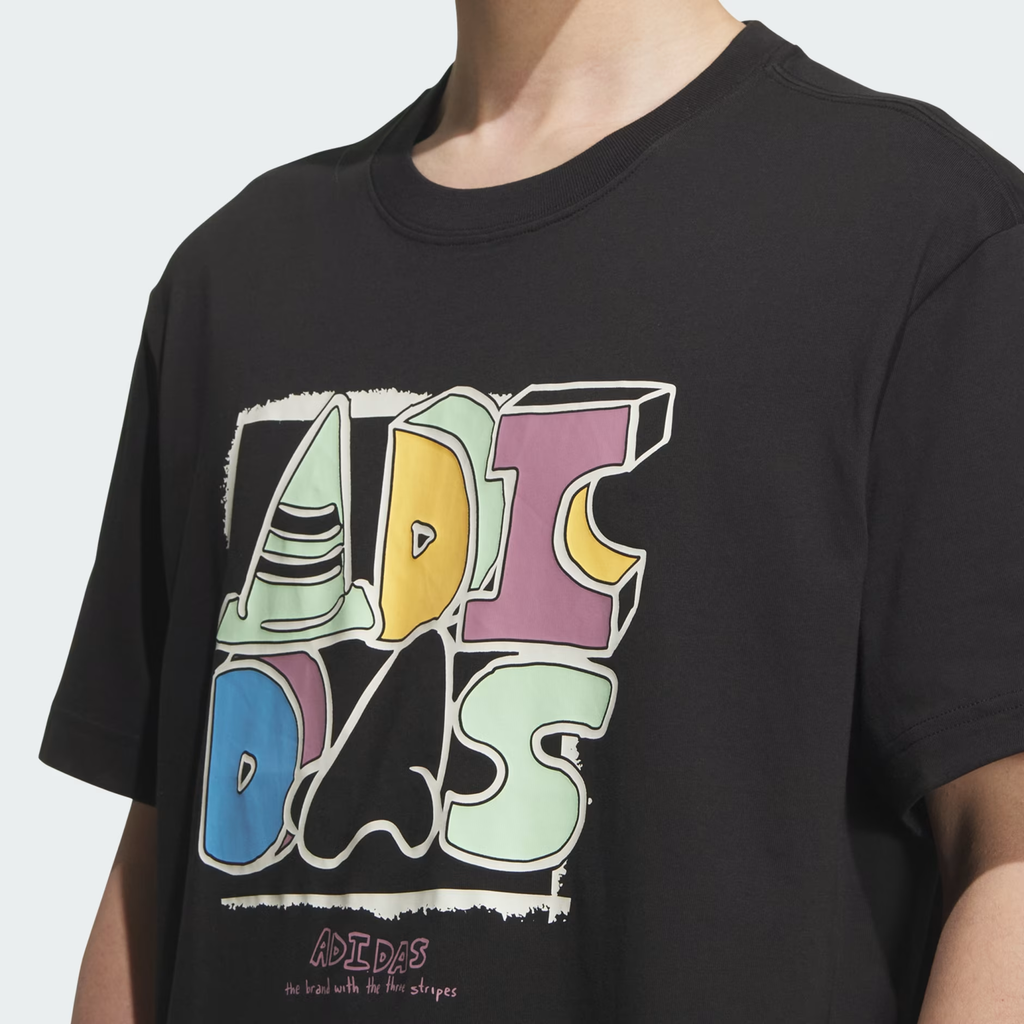 adidas Kaos Logo Seri Huruf, Unisex, COD '" AD-15