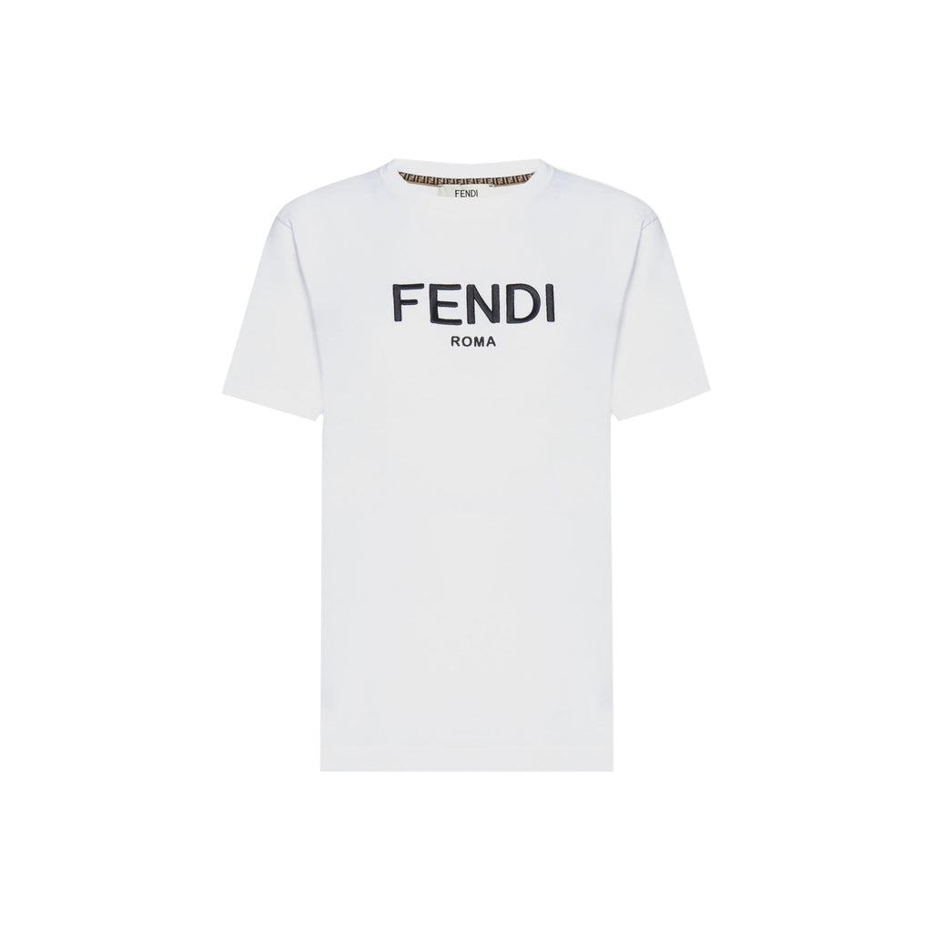 Kaos Pendek FENDI dengan Motif Gambar/Cetak, Cocok untuk Pria dan WanitaF-06